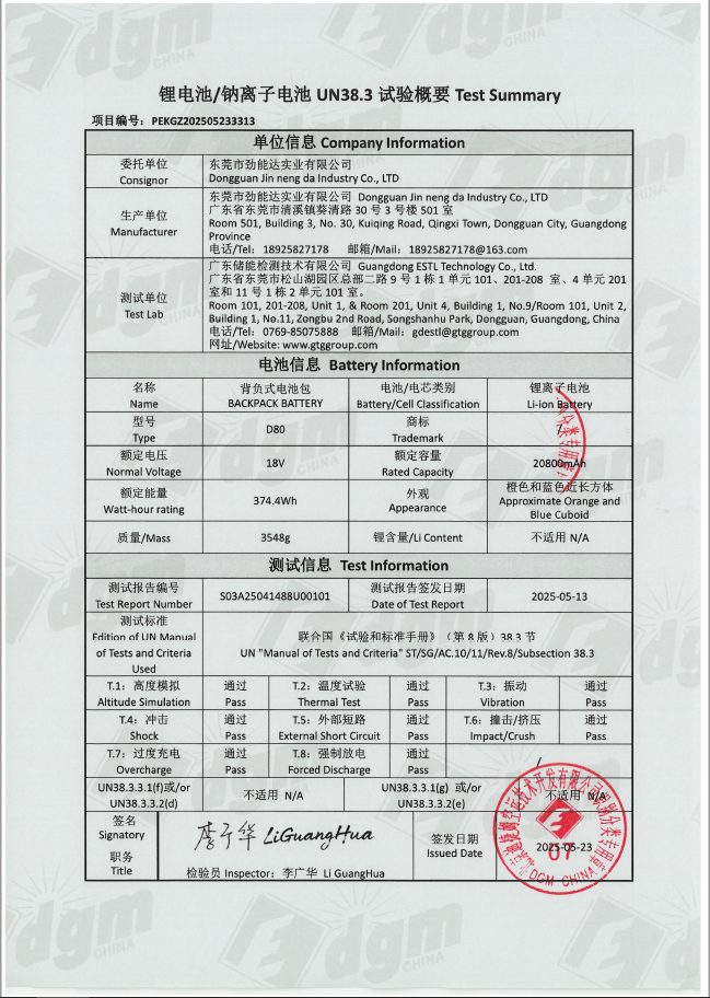 AIR certificate