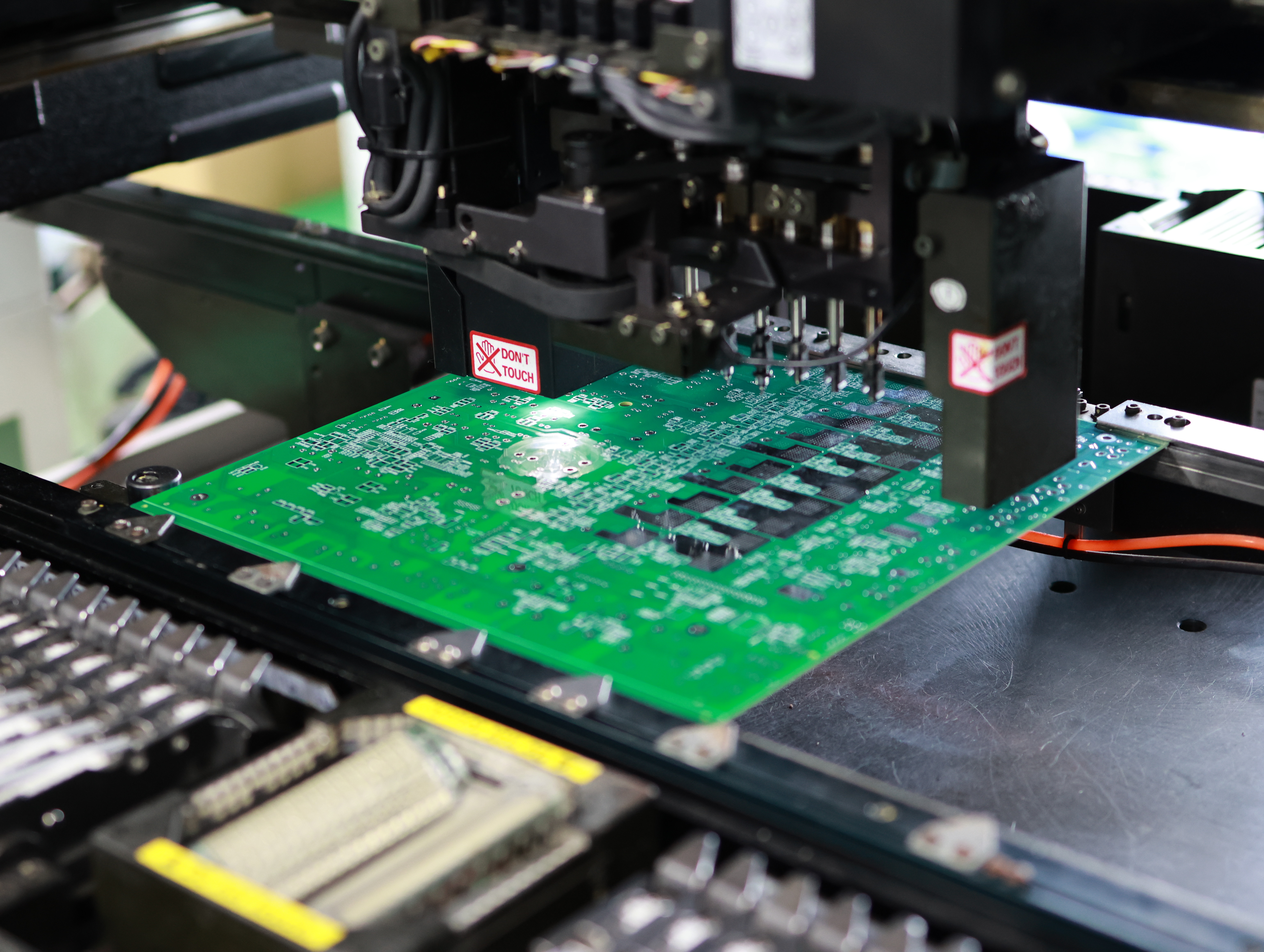 Factory production line and machines